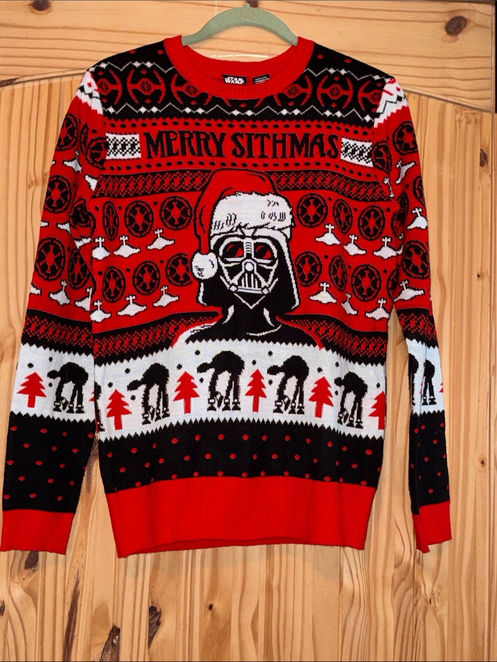 Star Wars Red Merry Sithmas Men's Holiday Sweater